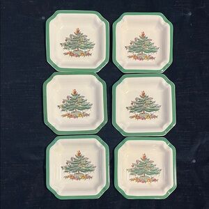 Spode Trays Trinket Ashtray S3324B S3324 Set of 6
